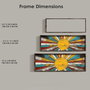 Wallity Pintura Decorativa EMR017 Multicolor en MDF con Marco